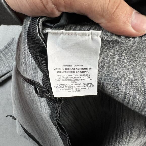 Nike Hoodie Mens Large Tech Fleece Revival Full Zip Grey Heather Outdoor Hiking - Picture 6 of 9